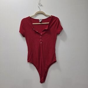Rue21 Red Short Sleeve Bodysuit
